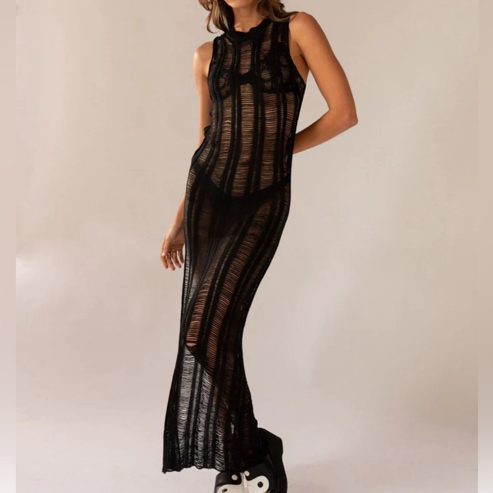 Peppermayo Perri Ladder Knit Dress